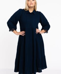 Yoek Jurk WAVE | Blauw | Maat 38/40
