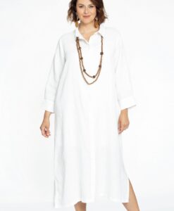 Yoek Blouse lang met 3/4 mouwen | Wit | Maat 38/40