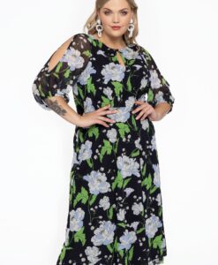 Yoek Jurk | Blauw | Maat 38/40