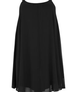Yoek Jurk spaghetti | Zwart | Maat 42/44