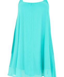 Yoek Jurk spaghetti | Turquoise | Maat 42/44