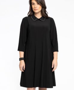 Yoek Jurk mets | Zwart | Maat 38/40