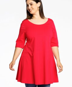 Yoek Tuniek wide bottom | Rood | Maat 42/44