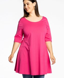 Yoek Tuniek wide bottom | Roze | Maat 46/48