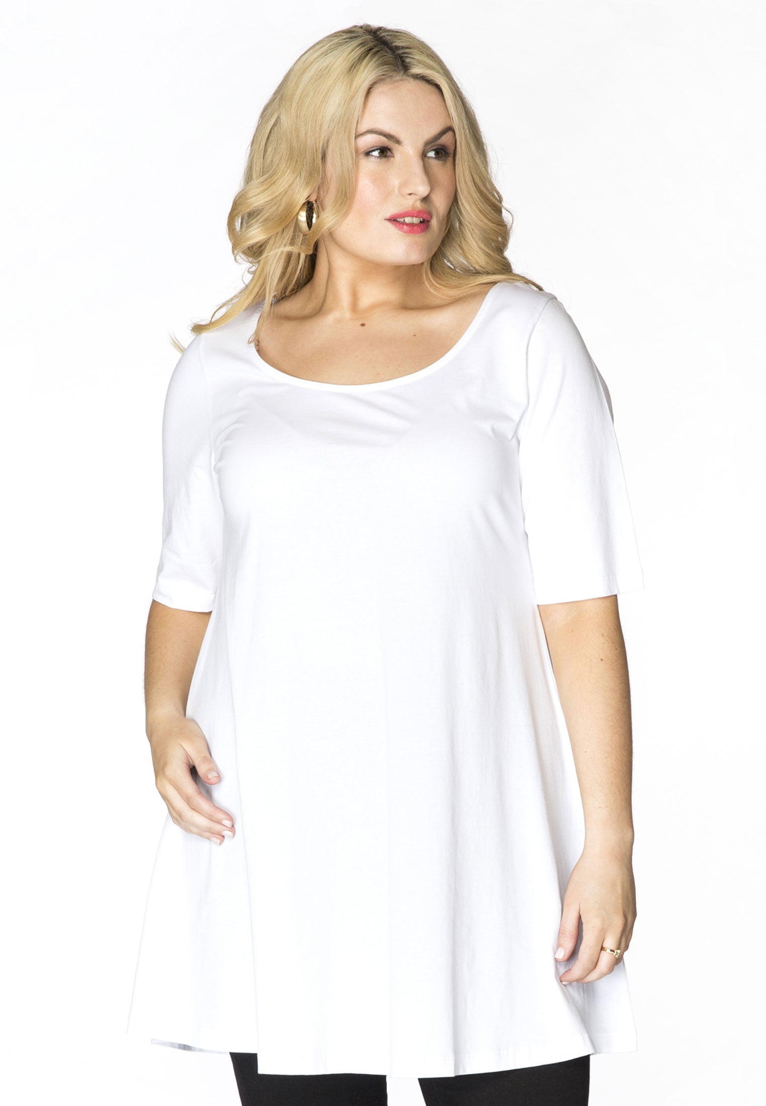 Yoek Tuniek wide bottom | Wit | Maat 42/44