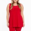 Yoek Top flare | Rood | Maat 54/56
