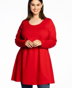 Yoek Tuniek wide bottom | Rood | Maat 38/40