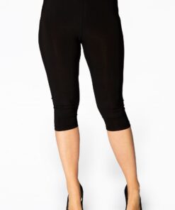 Yoek Capri legging | Zwart | Maat 38/40