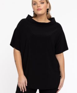 Yoek Tuniek met boothals | Zwart | Maat 38/40