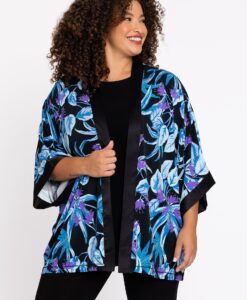 Yoek Kimono kort | Blauw | Maat 38/40