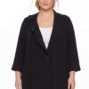 Yoek Blazer ADRIANA | Zwart | Maat 50/52