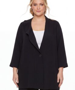 Yoek Blazer ADRIANA | Zwart | Maat 50/52