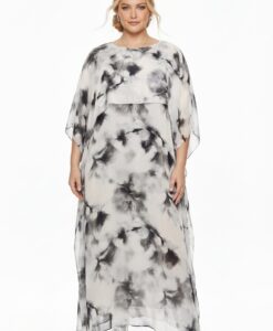 Yoek Maxi-jurk ETHEREAL | Beige | Maat 50/52