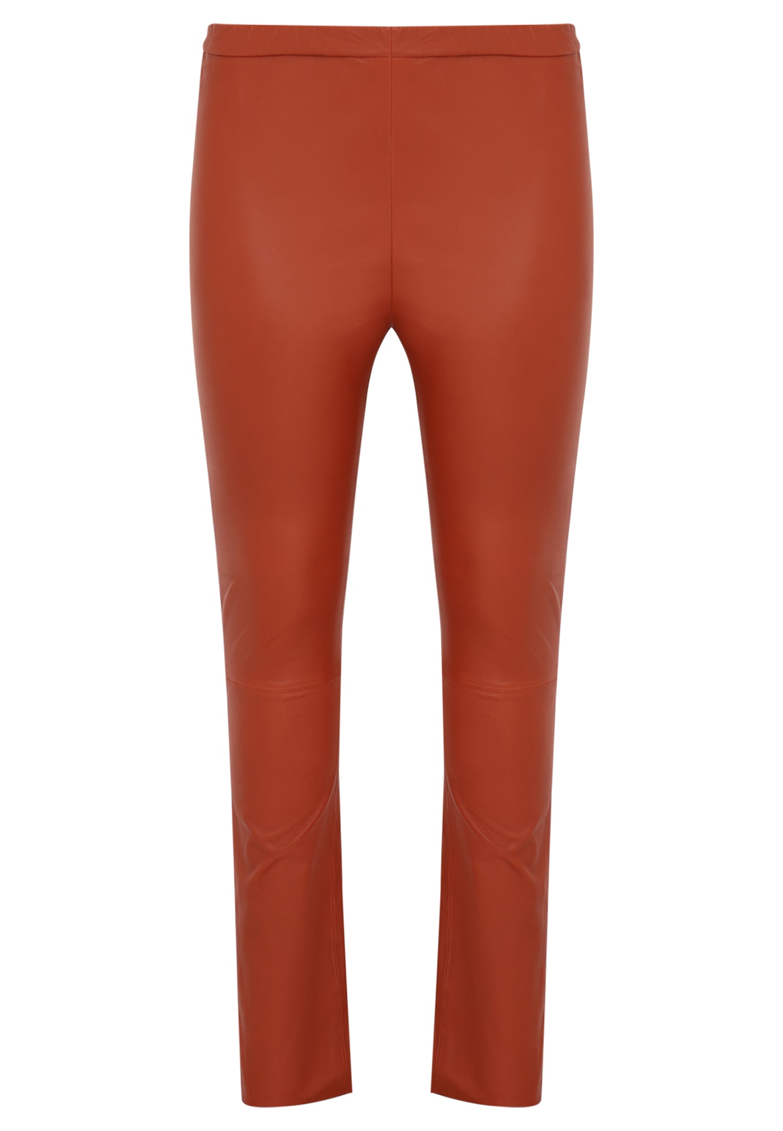 Yoek Leren legging full stretch | Bruin | Maat 46