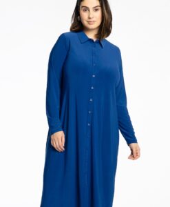 Yoek Blouse midi | Indigo | Maat 42/44