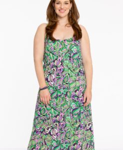 Yoek Jurk empire TIFFANY | Groen | Maat 38/40
