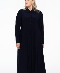 Yoek Jurk met zakken | Blauw | Maat 38/40