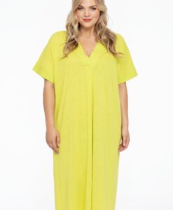 Yoek Jurk wijd COCOON | Groen | Maat 38/40