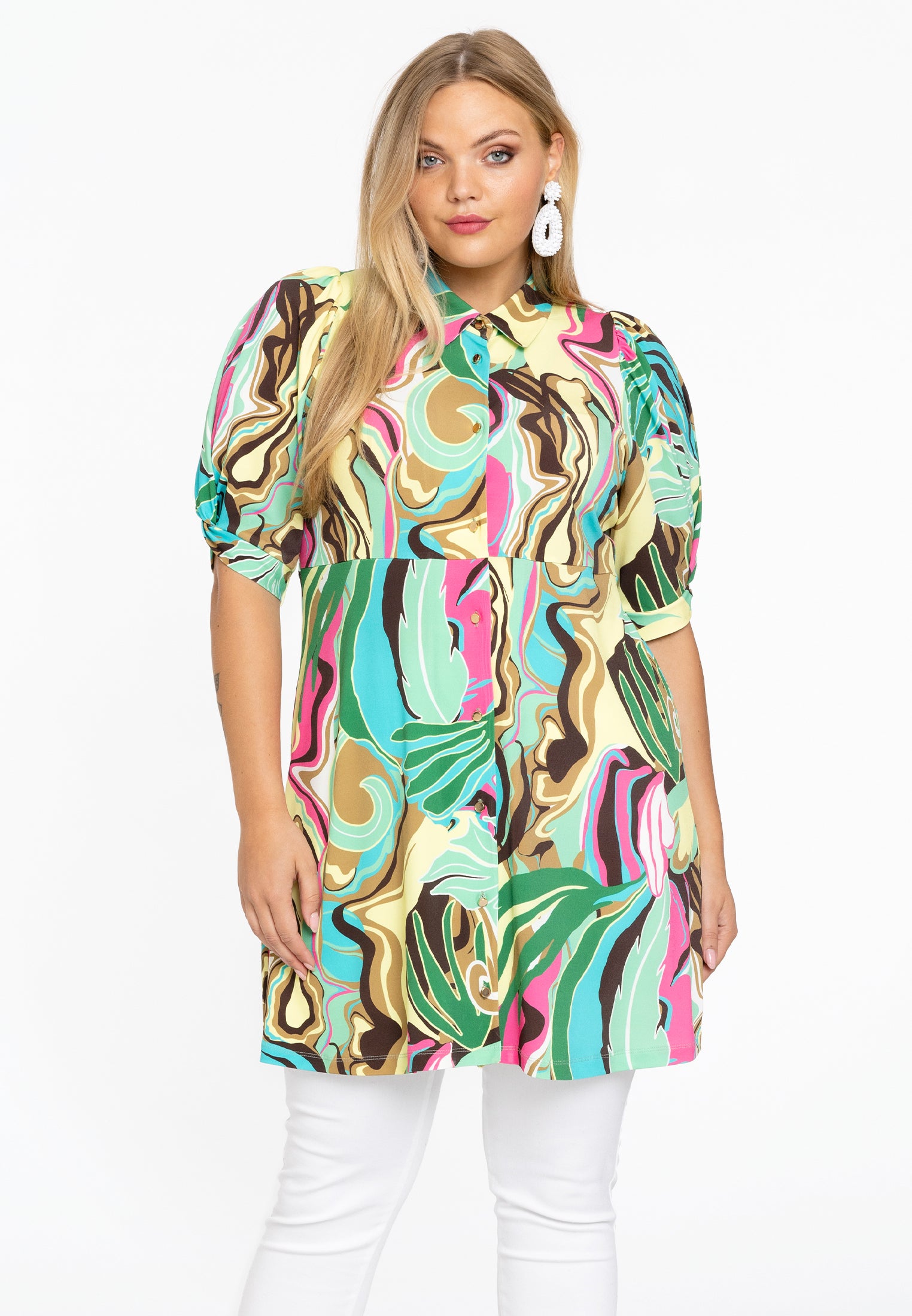 Yoek Blouse | Geel | Maat 38/40