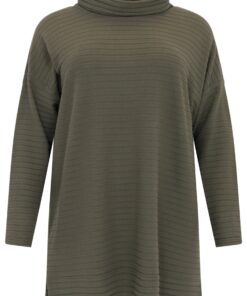 YOEK Trui met col | Lichtgroen | Maat 42/44