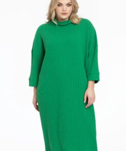 YOEK Trui-jurk | Groen | Maat 58/60