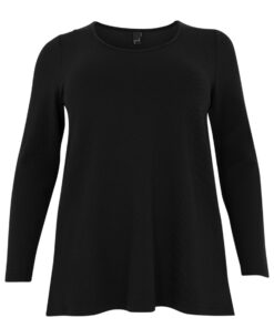 YOEK Shirt A-lijn | Zwart | Maat 38/40