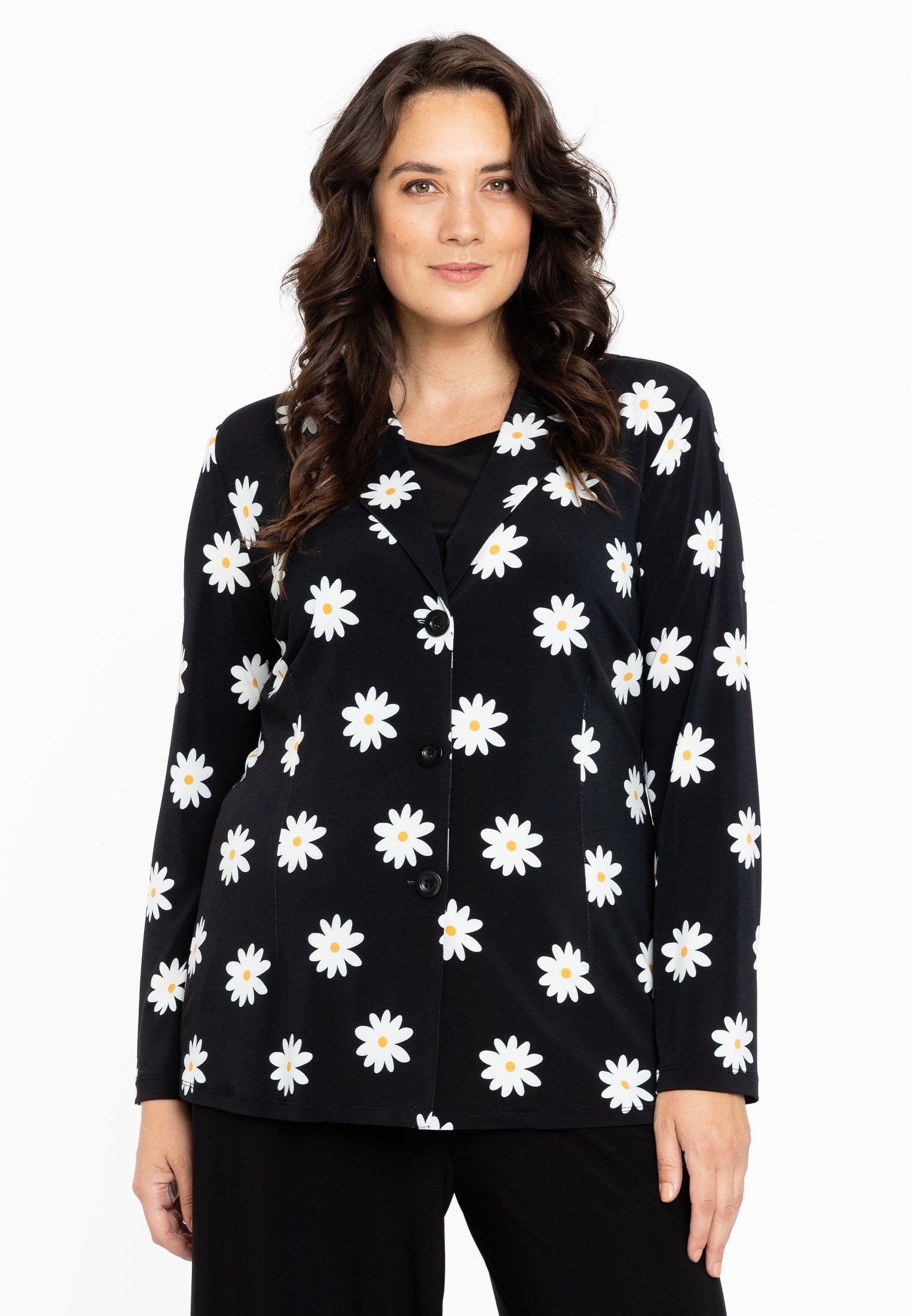 YOEK Blazer kort DAISY | Zwart | Maat 38/40