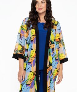 YOEK Kimono | Zwart | Maat 50/52