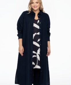 YOEK Lange blouse | Blauw | Maat 42/44