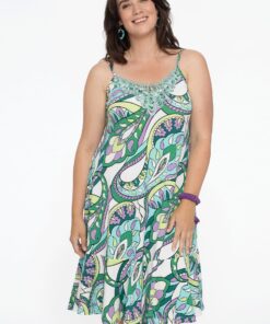YOEK Spaghetti-jurk BARI | Wit | Maat 58/60