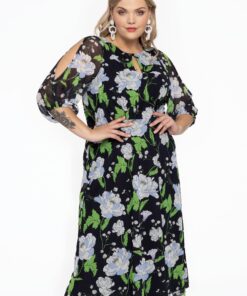 YOEK Jurk | Blauw | Maat 38/40