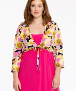 YOEK Bolero met strass | Zwart | Maat 42/44