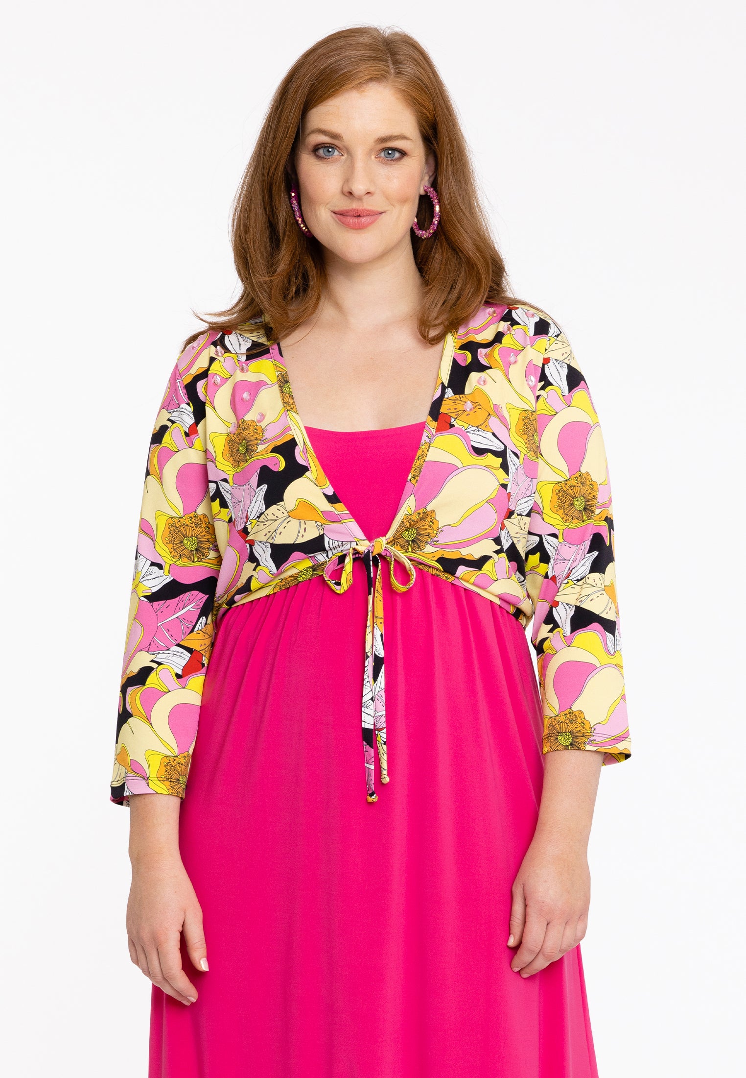 YOEK Bolero met strass | Zwart | Maat 42/44