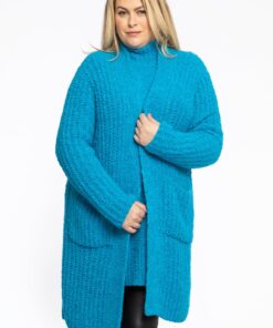 YOEK Vest Teddy | Turquoise | Maat 50/52