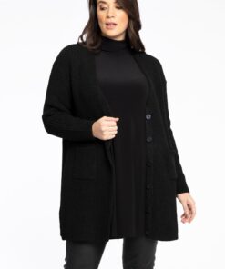 YOEK Vest Knit | Zwart | Maat 46/48