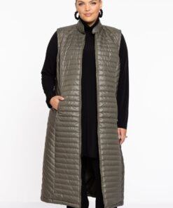 YOEK Puff Bodywarmer | Groen | Maat 50/52