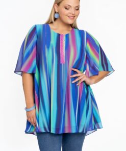YOEK Tuniek swing PRISMA | Grote maten tuniek | Other | Maat 38/40