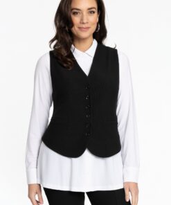 YOEK Gilet | Zwart | Maat 46/48