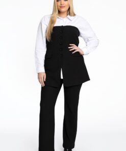 YOEK Broek bootleg | Zwart | Maat 58/60
