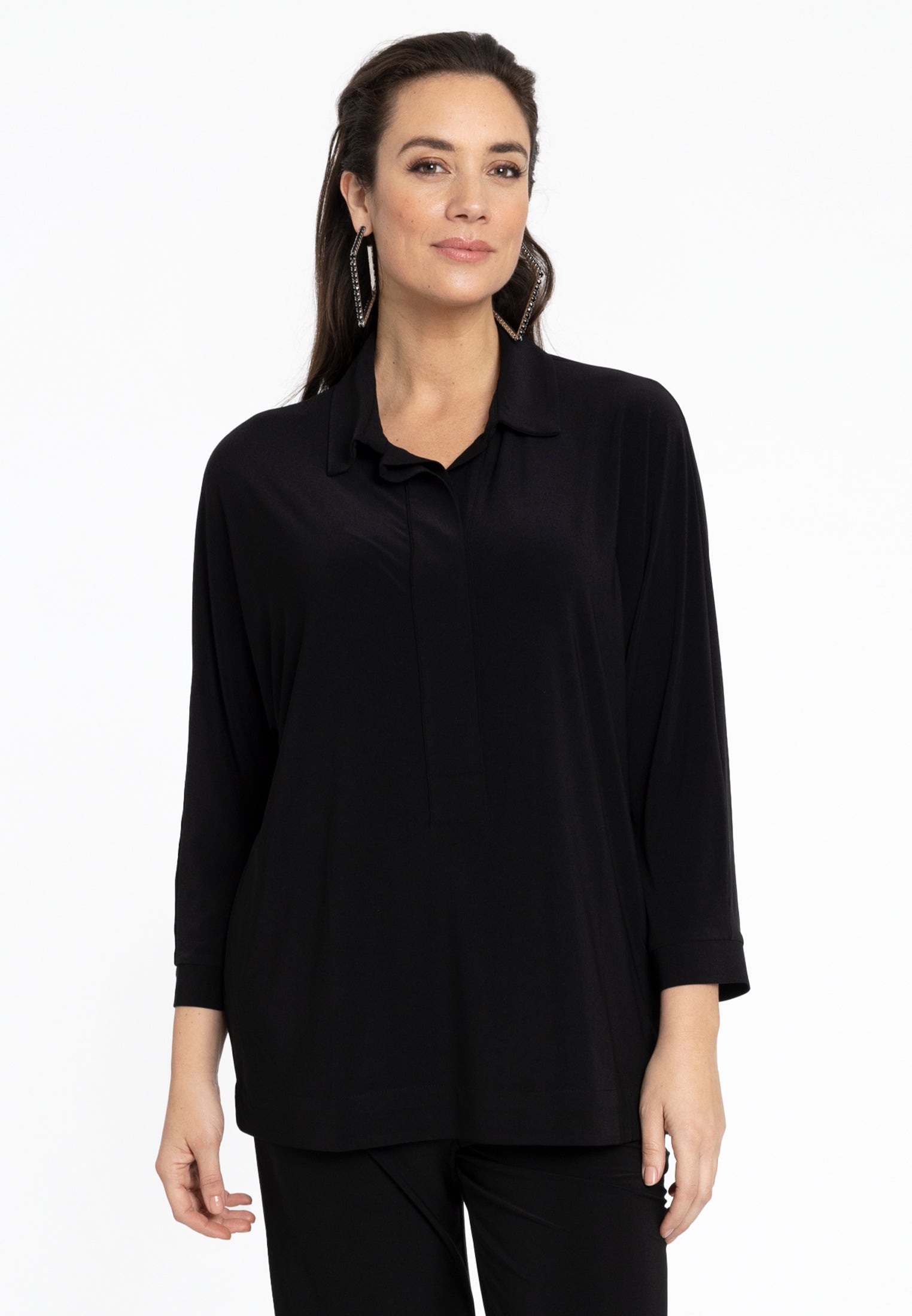 YOEK Blousekimono mouw | Zwart | Maat 38/40
