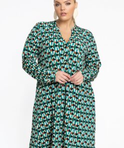YOEK Jurk grandad kraag HOLLY | Other | Maat 50/52