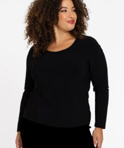 YOEK Tunic knot | Zwart | Maat 54/56