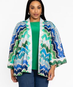 YOEK Kimono GARDENIA | Blauw | Maat 42/44