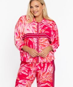 YOEK Blouse SCARF | Roze | Maat 54/56