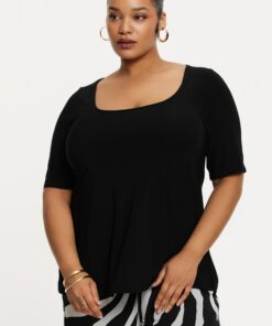 YOEK Shirt | Zwart | Maat 38/40