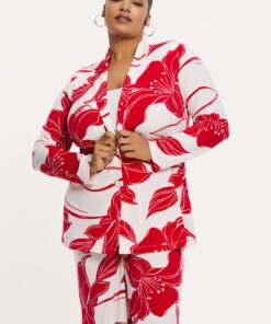 YOEK Blazer LILY | Rood | Maat 50/52