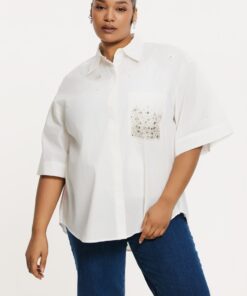 YOEK Blouse | Wit | Maat 50/52