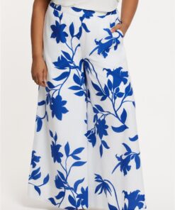 YOEK Broek FIORELLINA | Blauw | Maat 42/44
