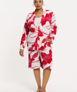 YOEK Bermuda LILY | Rood | Maat 58/60