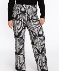 YOEK Pantalon PALM | Zwart | Maat 54/56